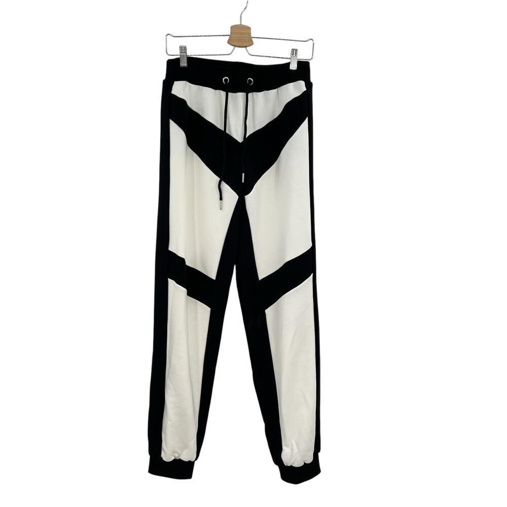 I.Am.Gia Atom Jogger Sweatpants Drawstring Colorblock White Black Size Medium‎